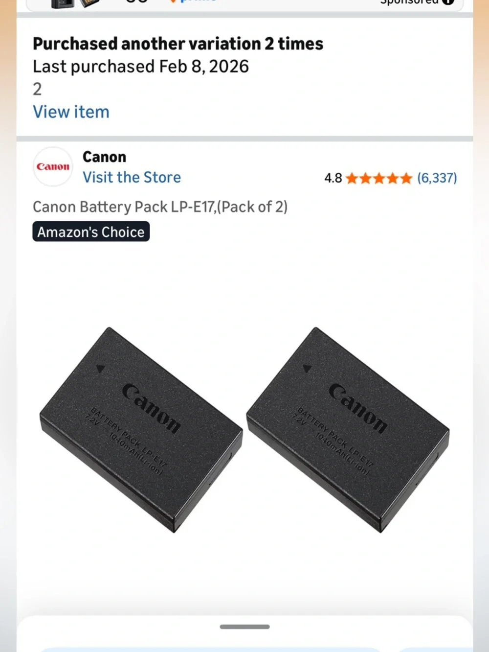 Canon R50 with Charger and Batteries